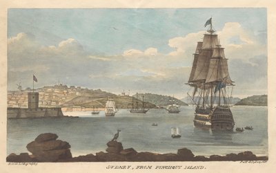 Sydney a partir de Pinchgut Island de Augustus Earle